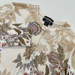 Lands End Womens S/P‎ Floral Fall Cardigan Sweater, Lands End 100% Soft 344